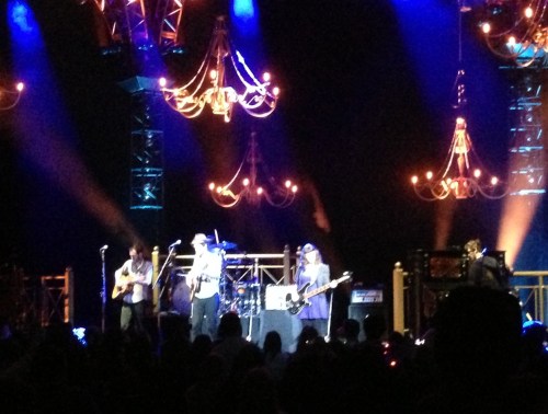 The Lumineers' 14-song, hour-and-20-minute show focused on tracks from their hit  2012 self-titled debut album at DTE Energy Music Theatre on Thursday, June 6. Taken with iPhone 5