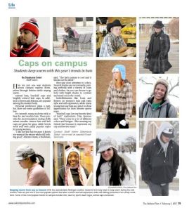"Caps on Campus," February 1, 2012. The Oakland Post.