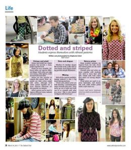 Dotted and striped photospread, March 14, 2012.