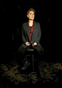 Lindsay’s latest project through her art collective “Art Matters: Money is a bad reason not to make or not make art,” was titled “Flash Busking.” This month was Frieda Kahlo, and Lindsay did a live painting and cut her own hair without a mirror. (courtesy photo)