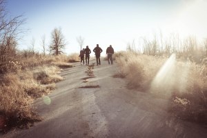 Vocalist and guitarist Ashkan Karimi, electric guitarist Austin Donoho, bassist Patrick O’Meilia and Ben Blount on drums and keyboard are the men behind Oklahoma alternative rock band AfterMidnight. COURTESY PHOTO