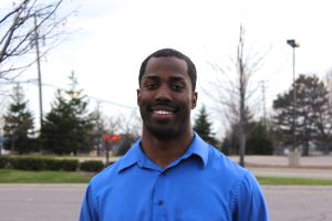 Photo/Stephanie Sokol 25-year-old Matthew Franklin completed his Masters Degree and two Bachelors degree, all in 5 years while raising 4 children.